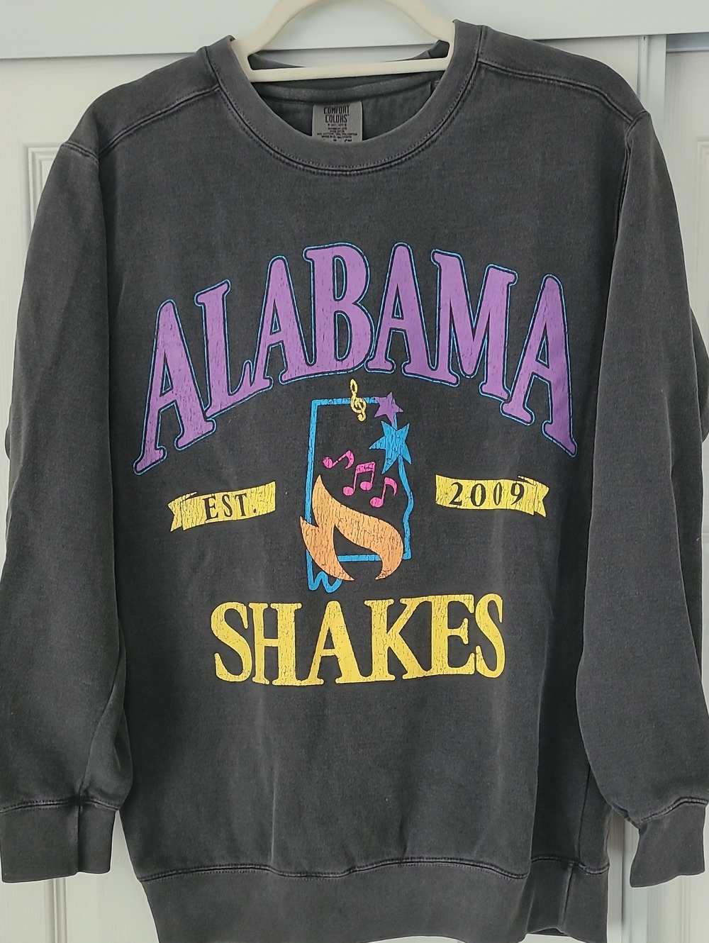 Alabama Shakes Graphic Crewneck Sweatshirt - Black
